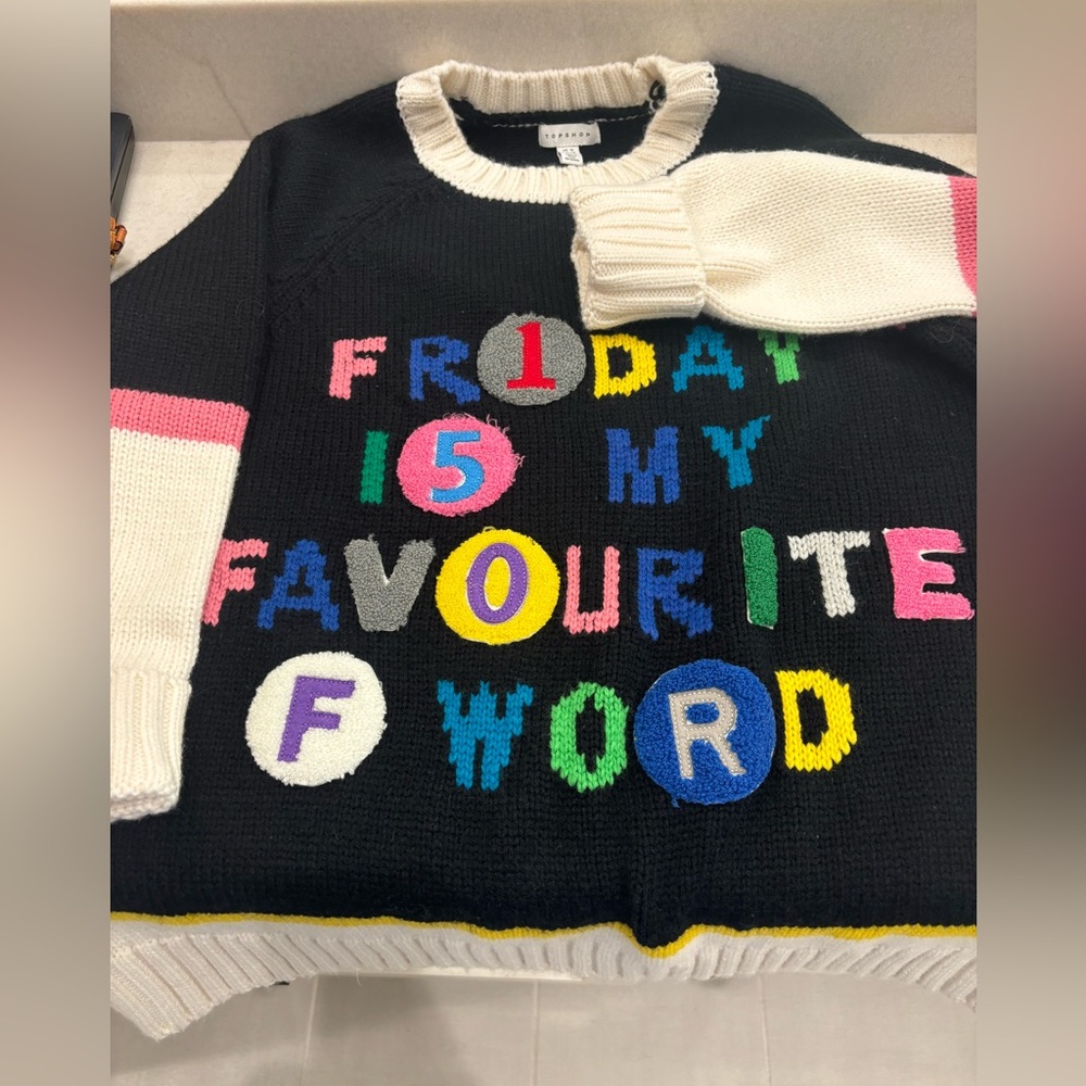 Topshop Sweater NWOT Size 10